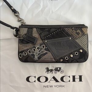 Coach Patchwork Wristlet